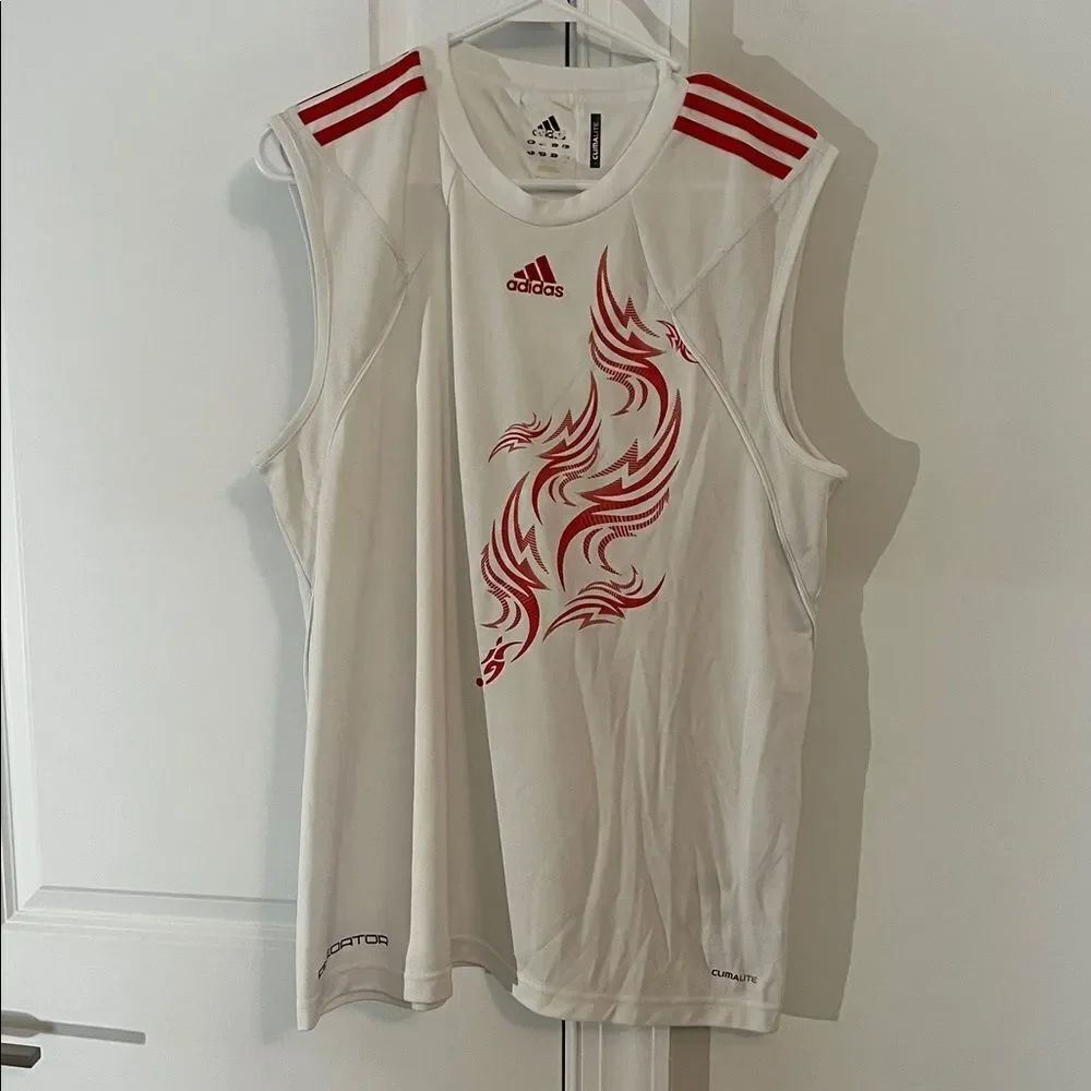 Adidas David Beckham Predator Soccer Jersey men’s tank Sleeveless top Shirt L